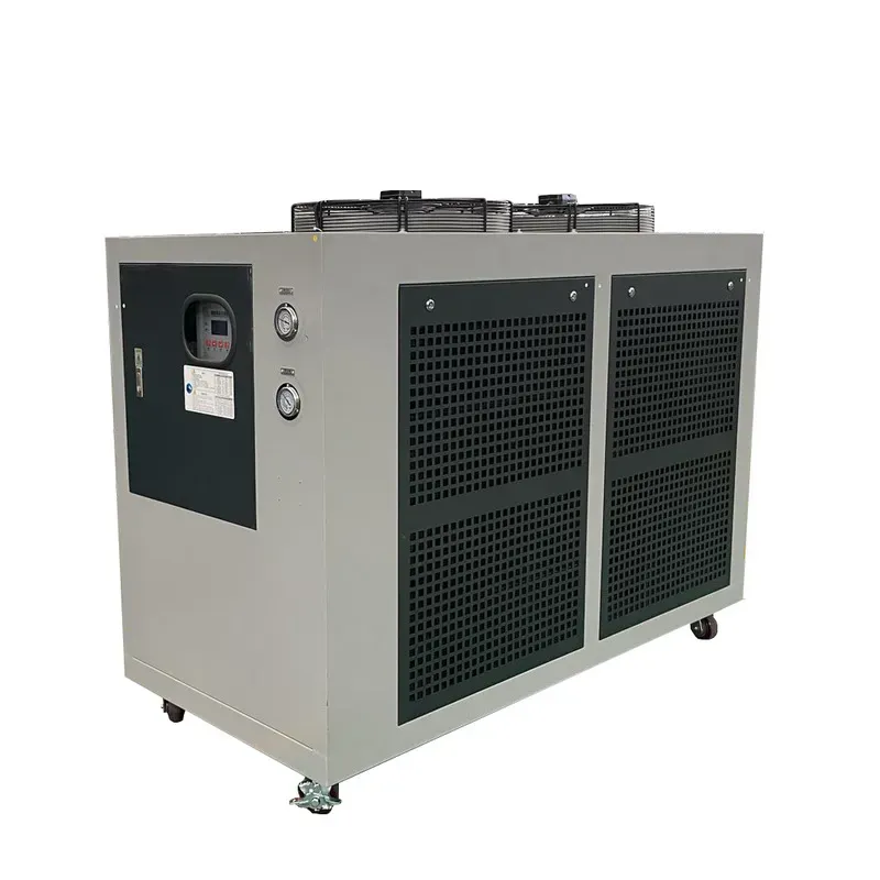 Industrial cooling system for the tire recycling machine