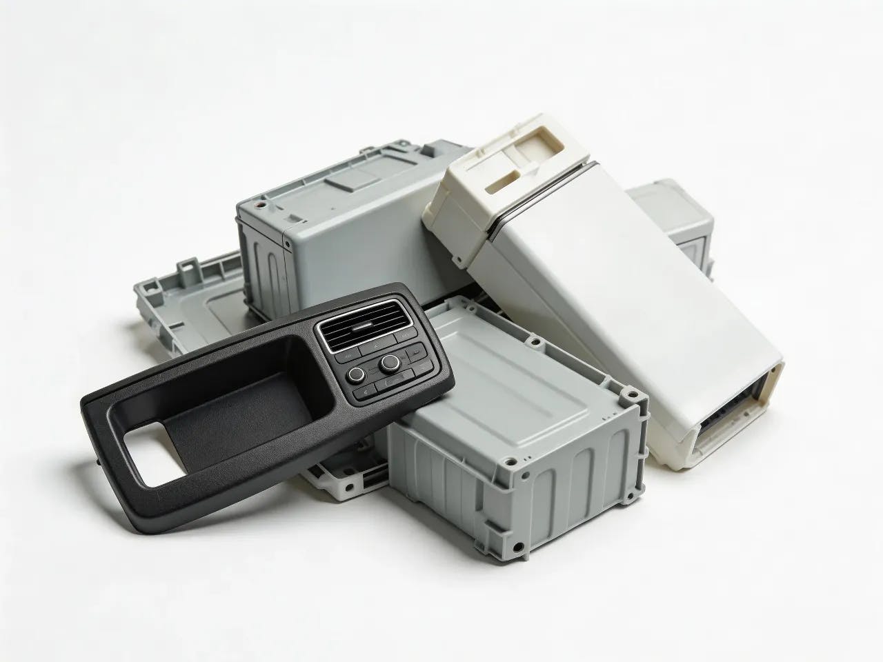 Rigid plastic feedstock prepared for washing and recycling