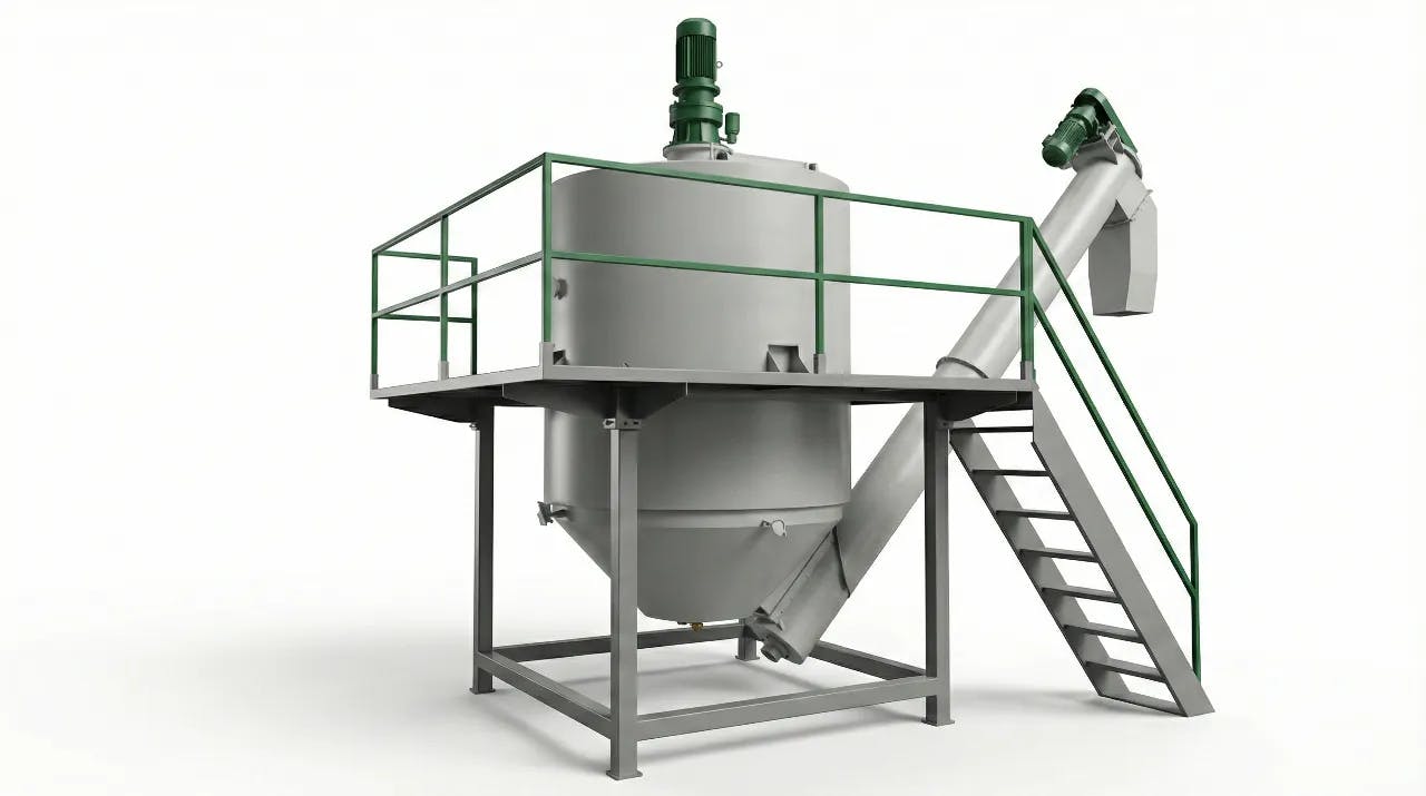 Sistema de lavagem a vapor quente para limpeza de flocos de PET