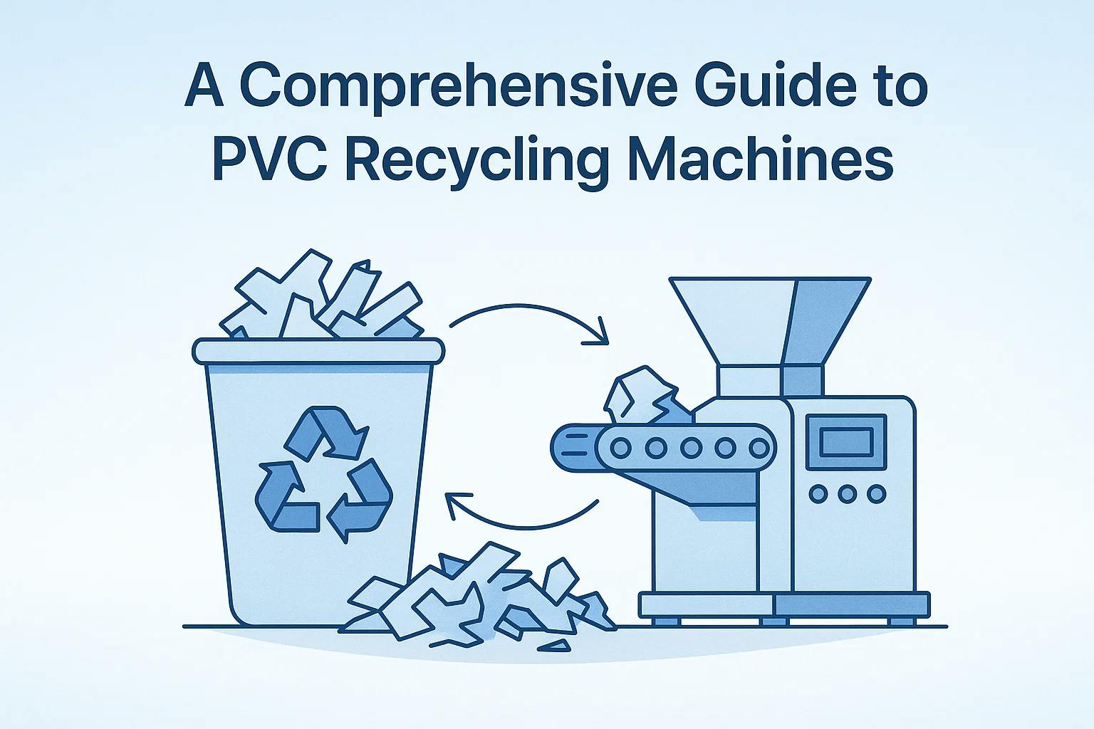 A running PVC recycling machine