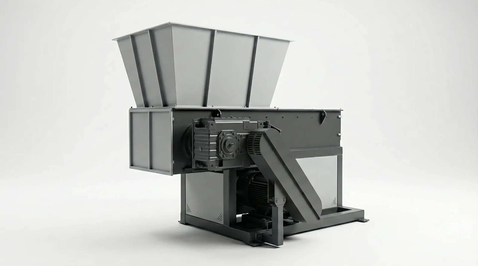 Industrial textile waste shredder for fabric scraps and garments