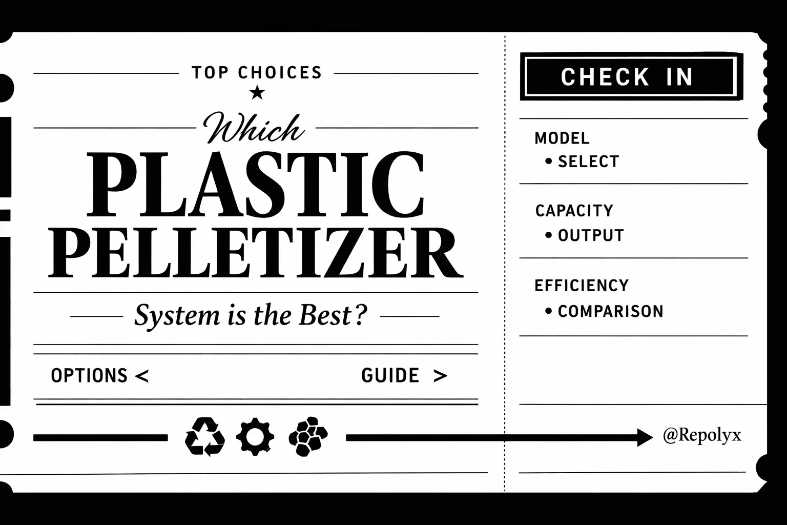 Comparison of different plastic pelletizer systems