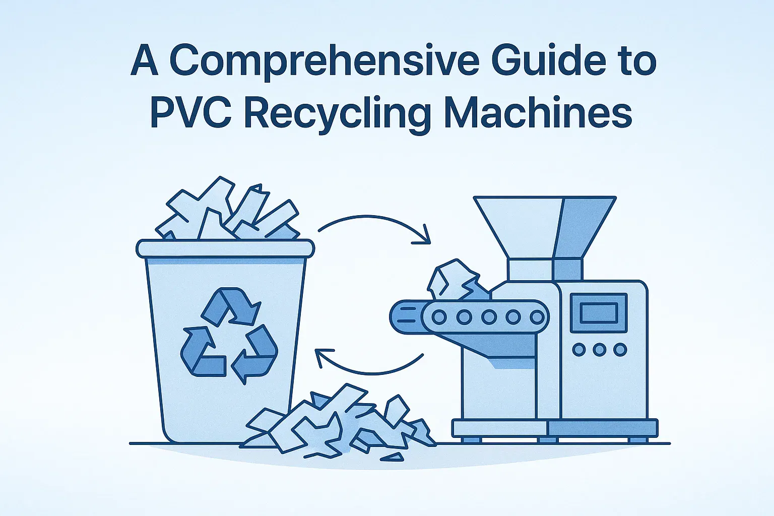 A running PVC recycling machine