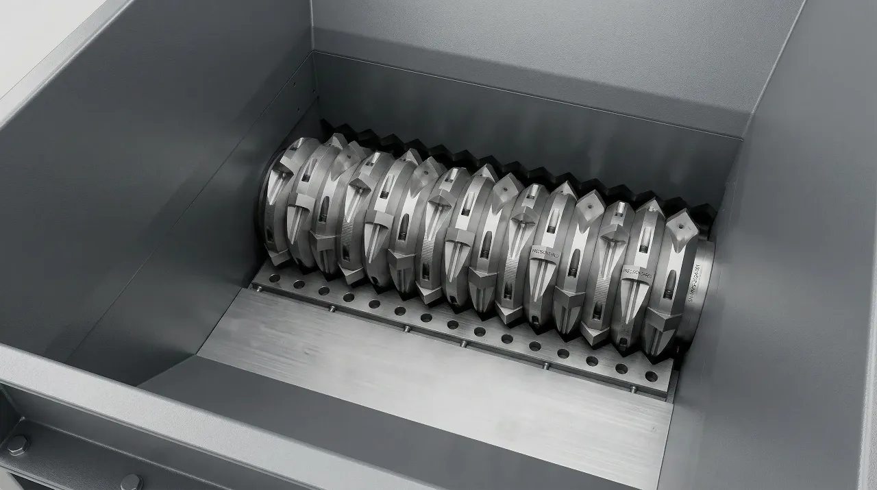 Bulk Bag (FIBC) Shredder – Rotary Cutting Shaft