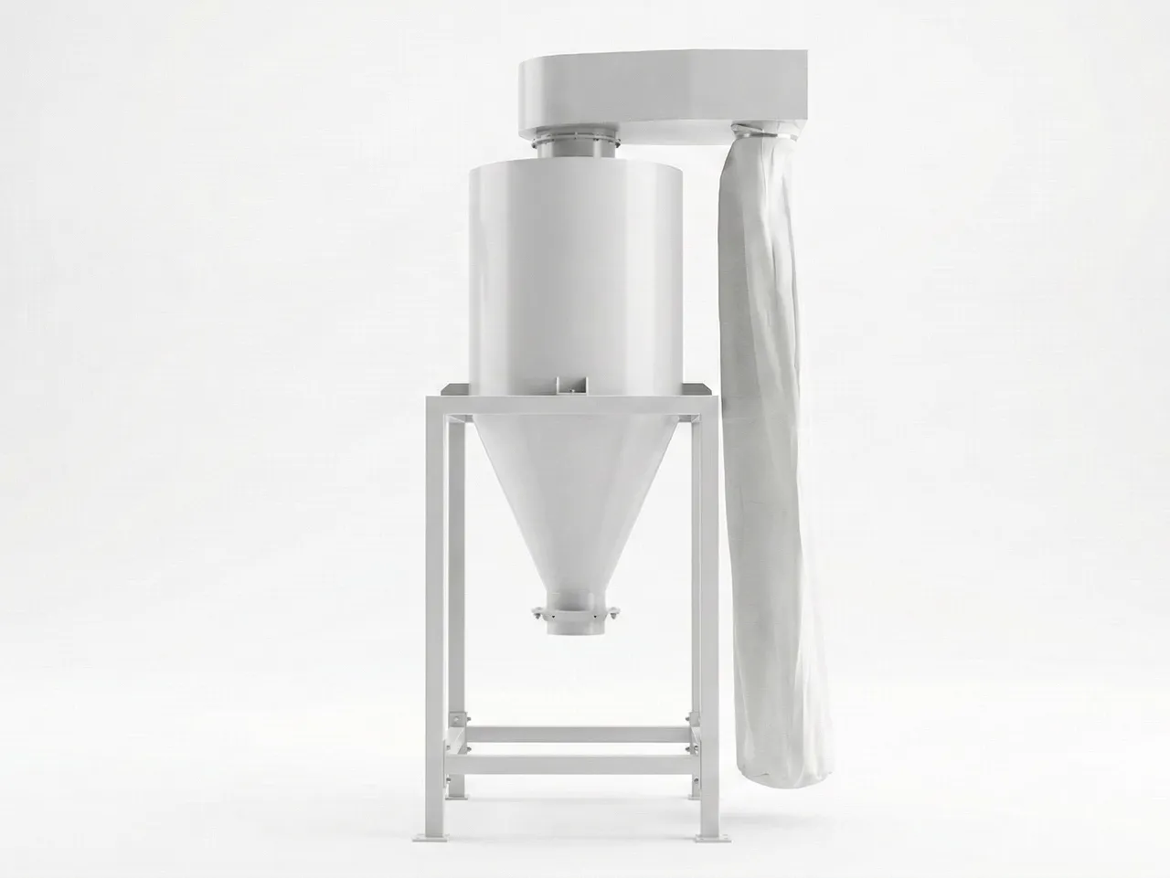 Dust collection hopper detail