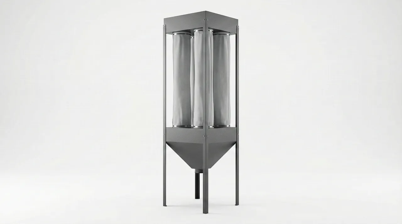 Pulverizer dust bag collector