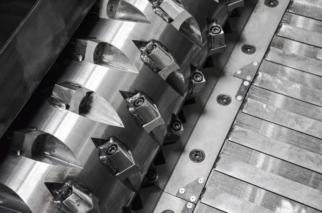 Industrial shredder V rotor