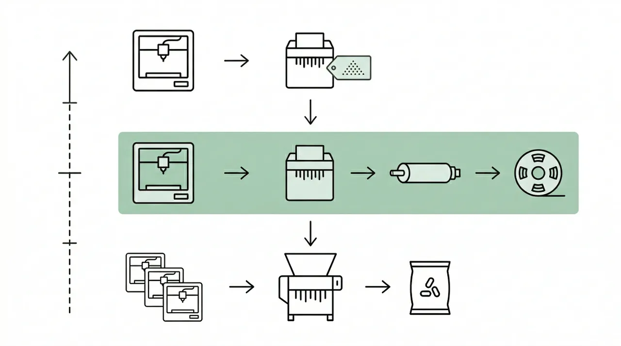 Plastic Recycling Machines for 3D Printers: Which Setup Fits Your Waste Volume?