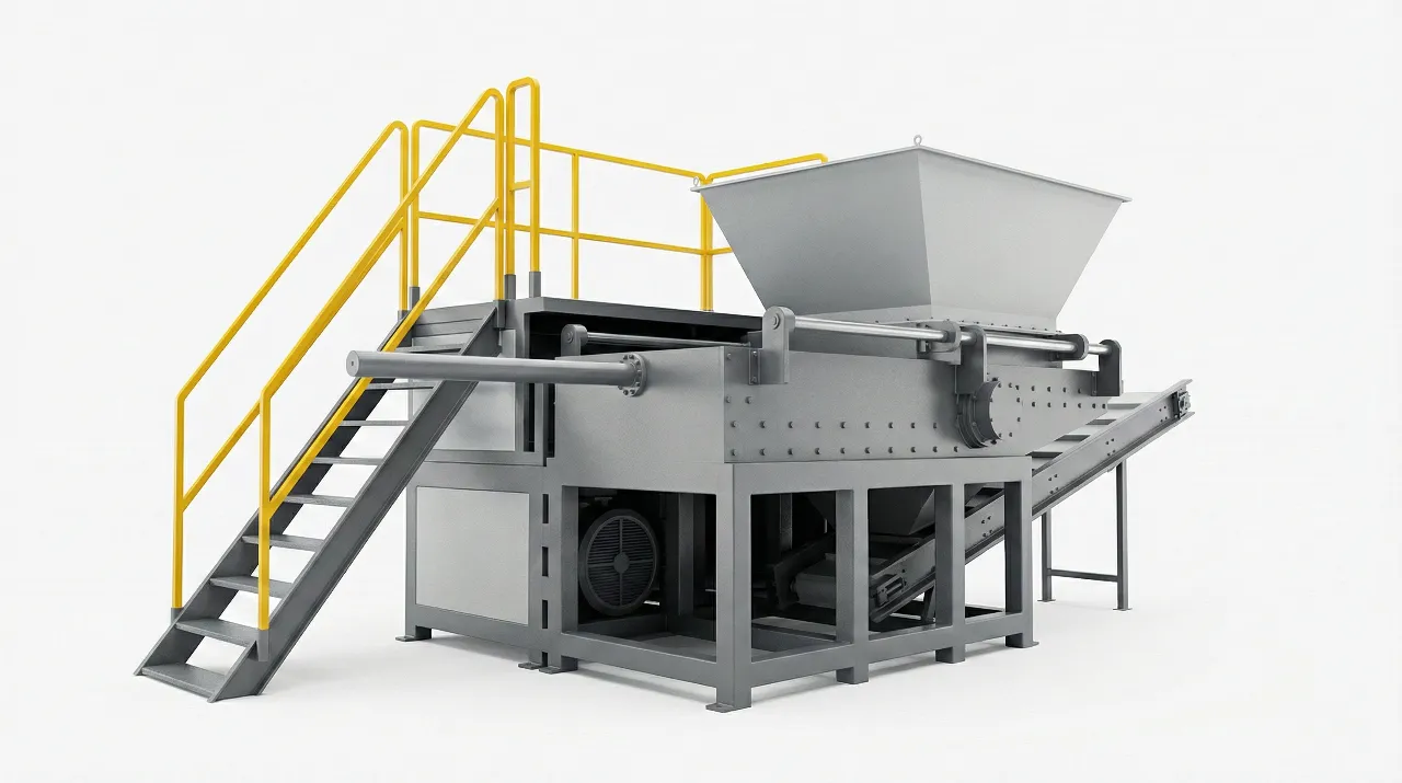 Industrial shredder machine