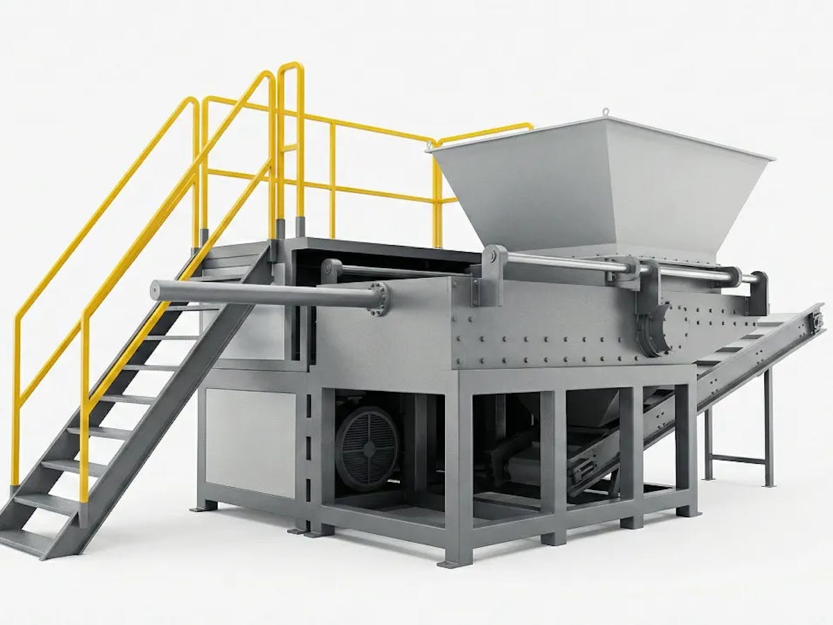 Industrial shredder machine