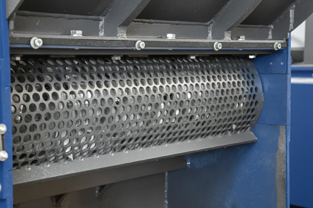 Interchangeable shredder screen