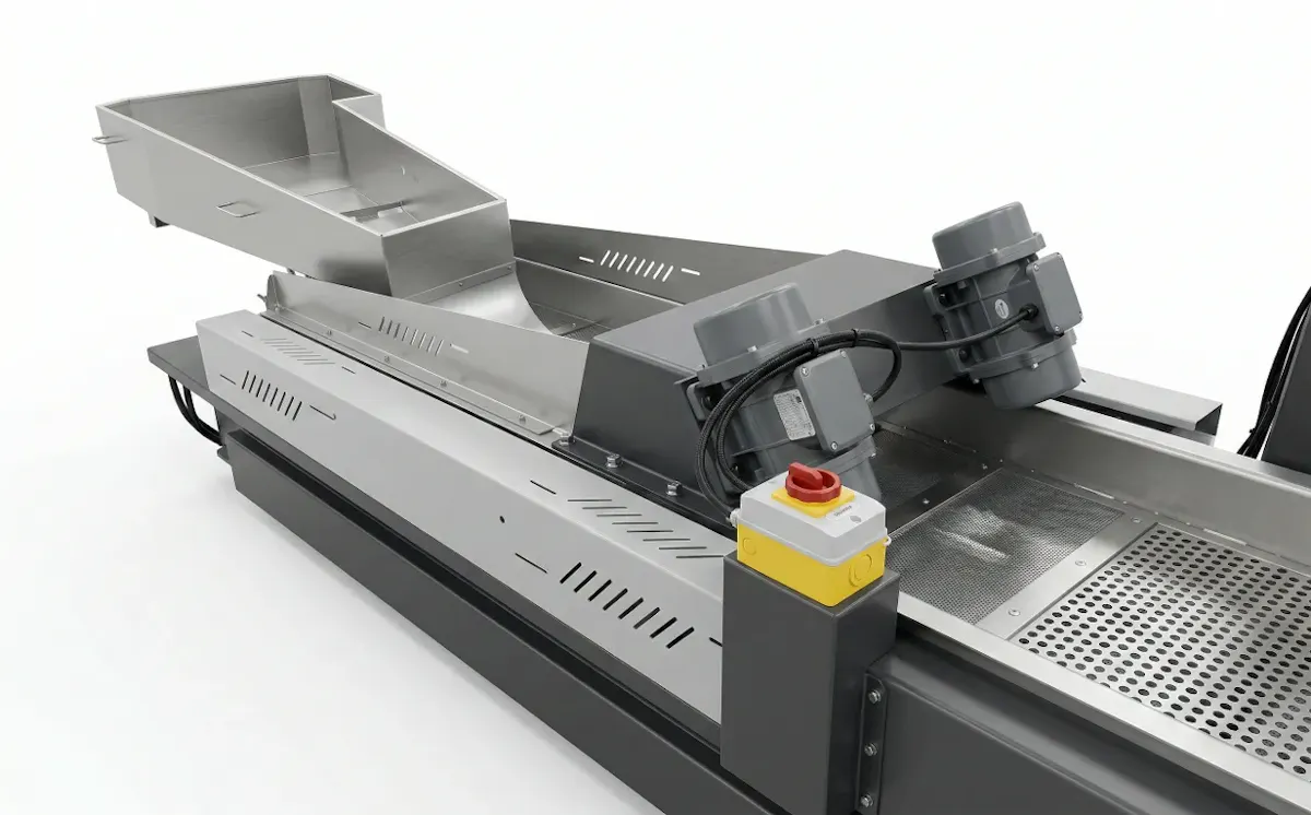 Pellet handling after twin screw extrusion