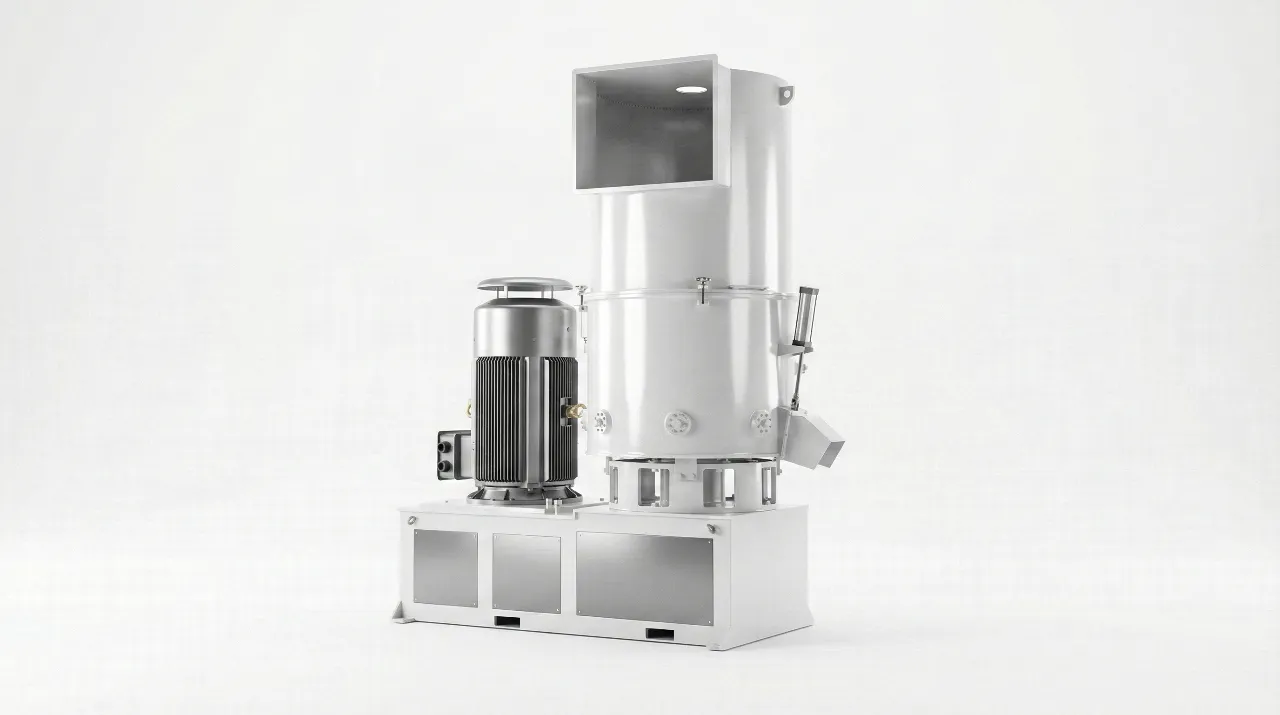 Cutter compactor chamber for soft plastic film recycling