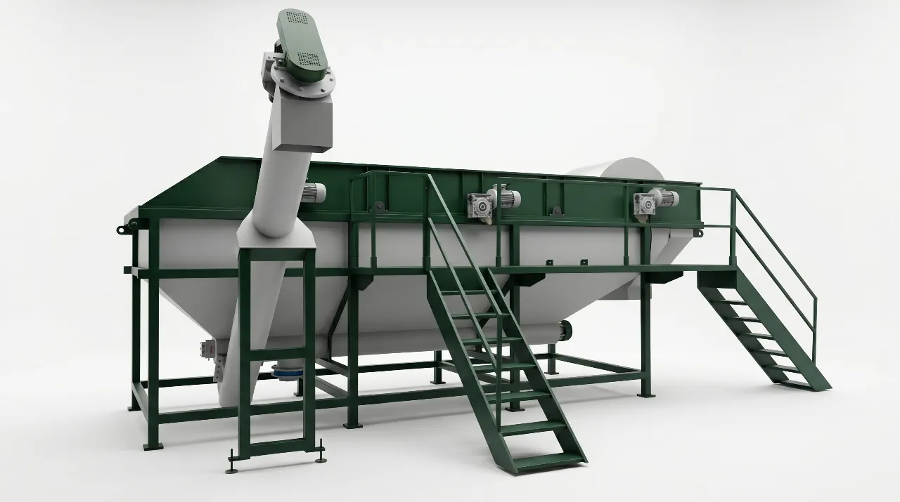 Plastic floating separation tank for PET, PE and PP flakes