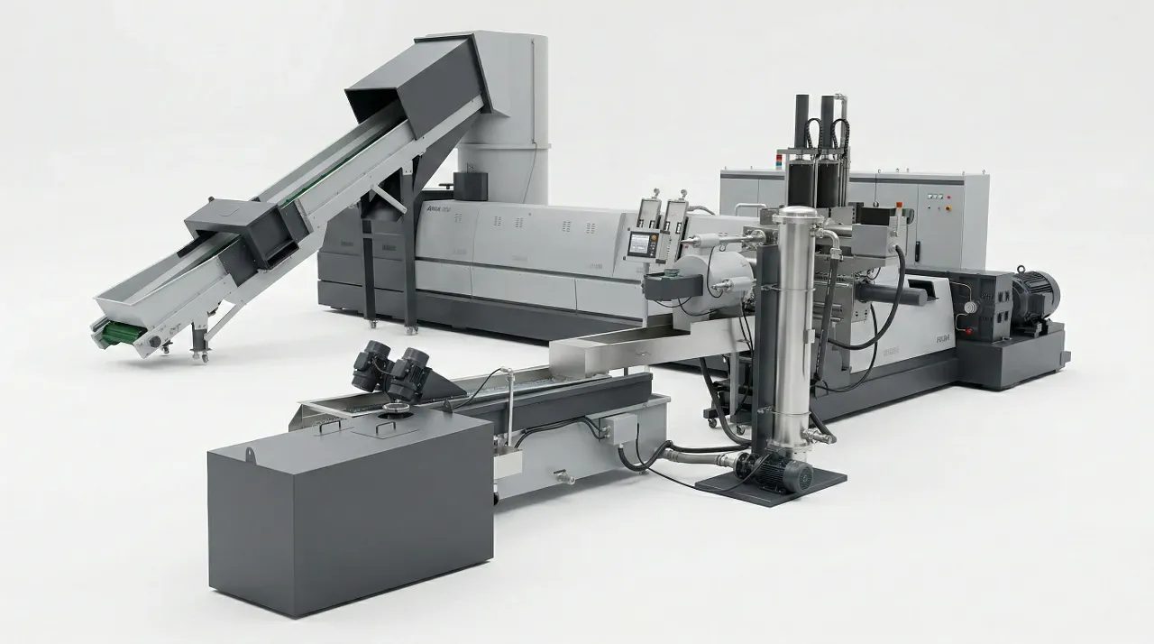 Recycling pelletizing lines