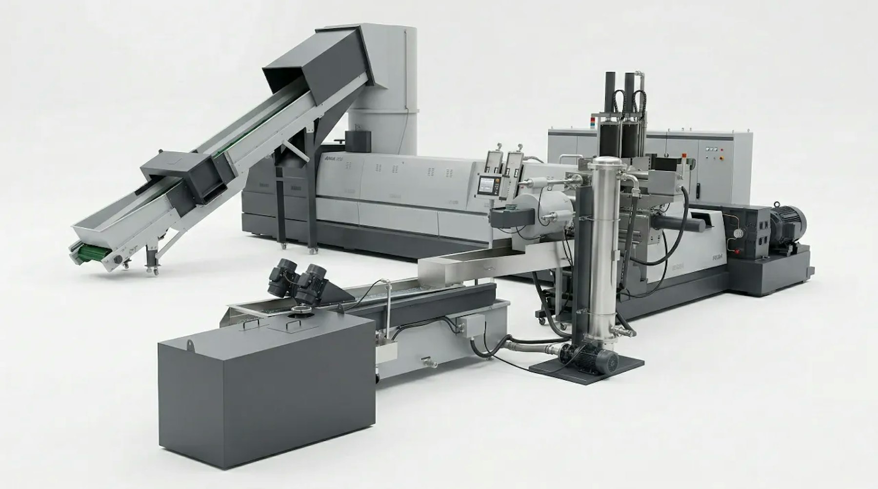 Film compacting pelletizing equipment