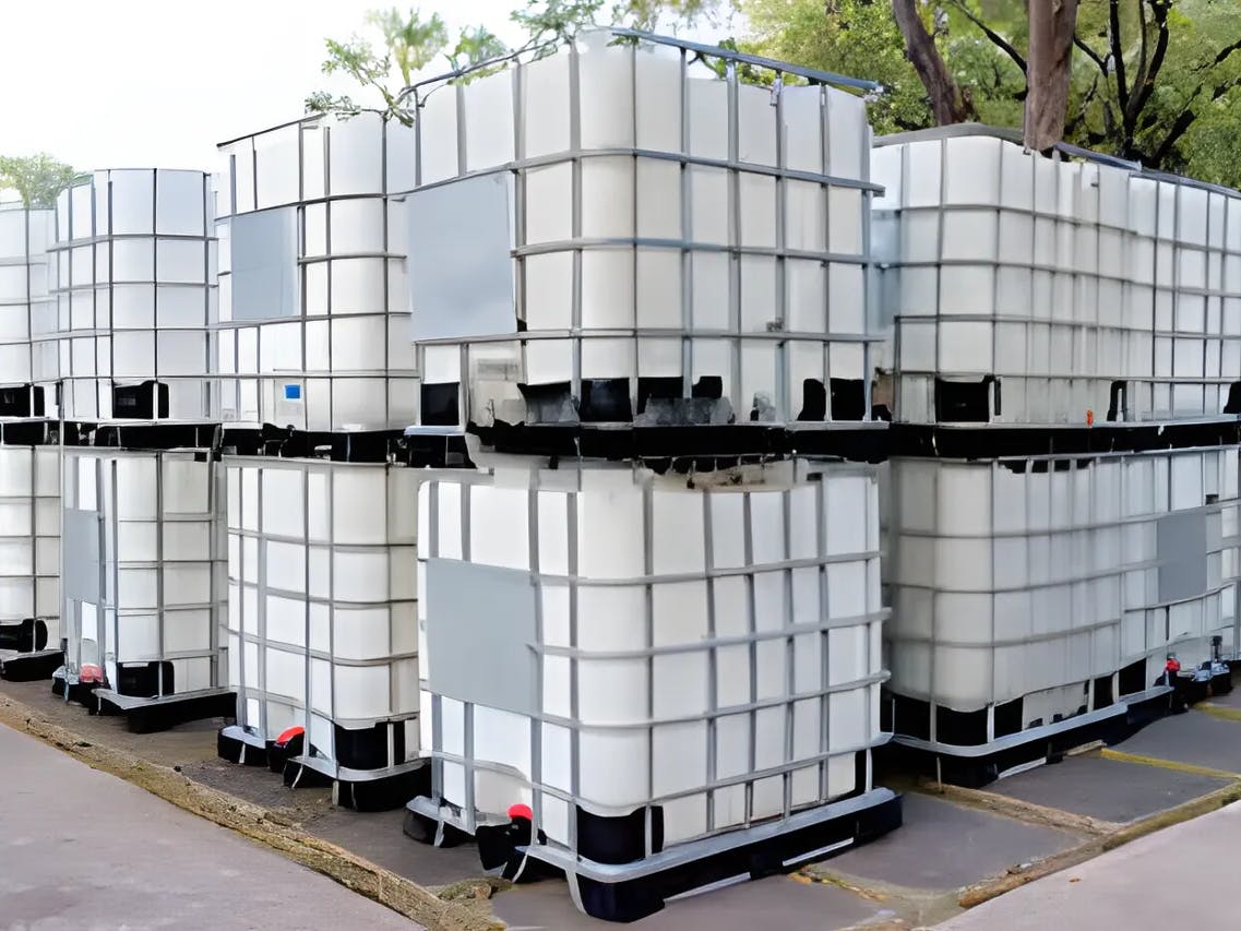 Tambor de HDPE contaminado
