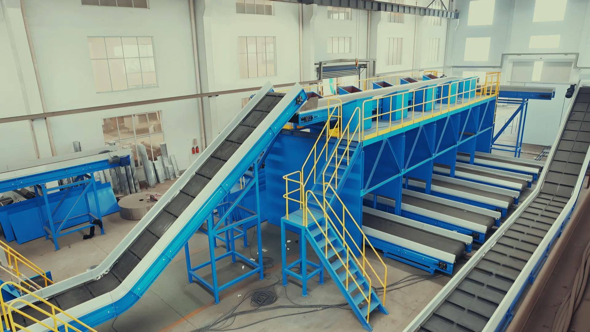 Municipal Solid Waste (MSW) sorting machine in operation in Uruguay