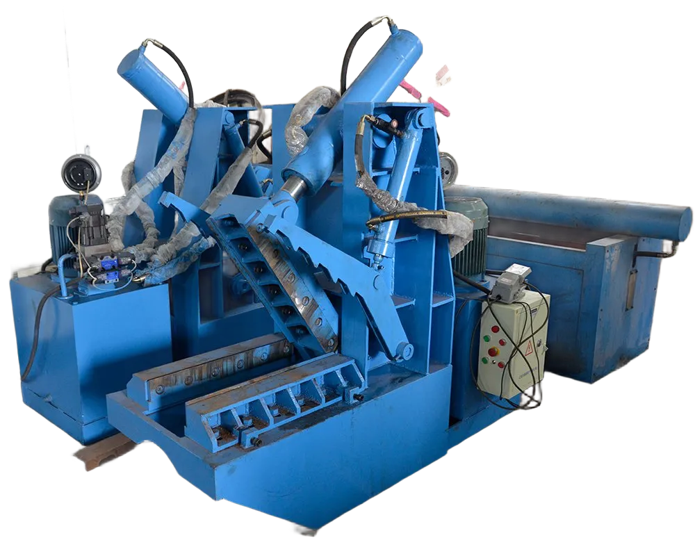 Waste Tyre Cutting Machine front view